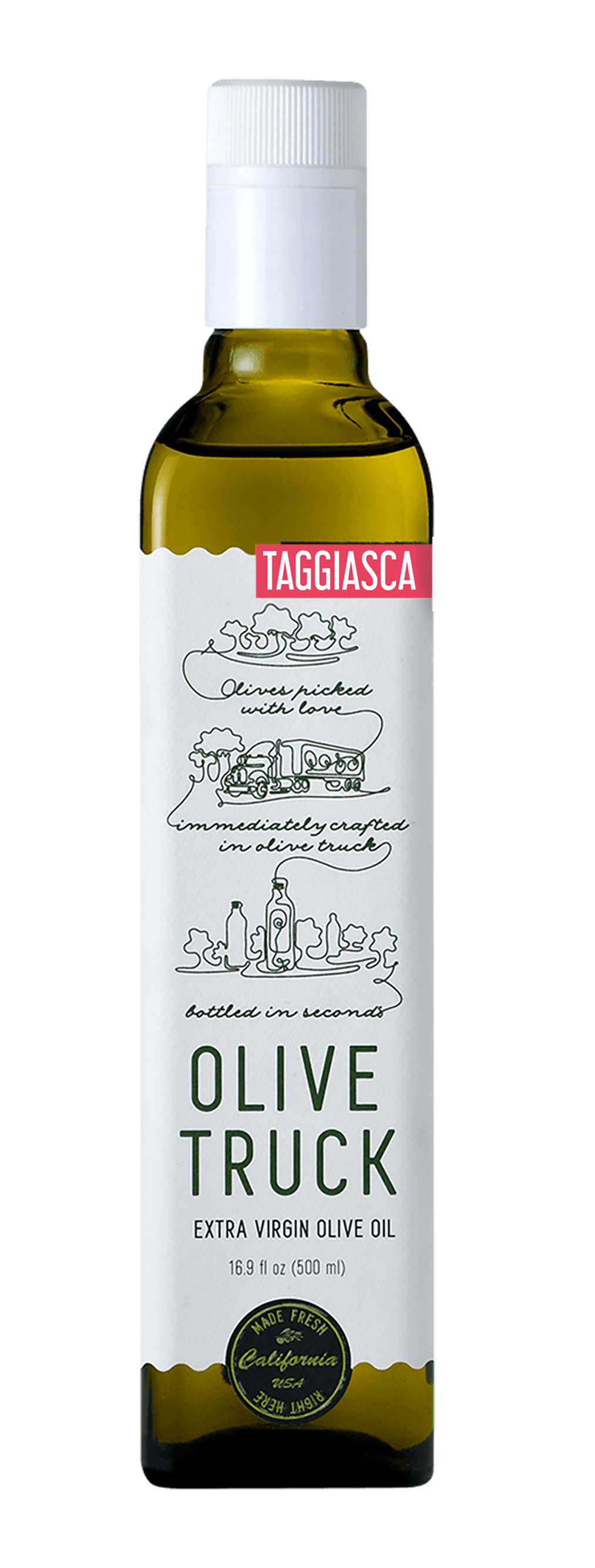 Olive Truck, Taggiasca - California Extra Virgin Olive Oil