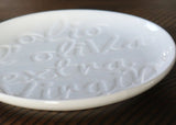 Oil & Vinegar Dipping & Serving Plate - Olio d'Oliva Extra Virgin